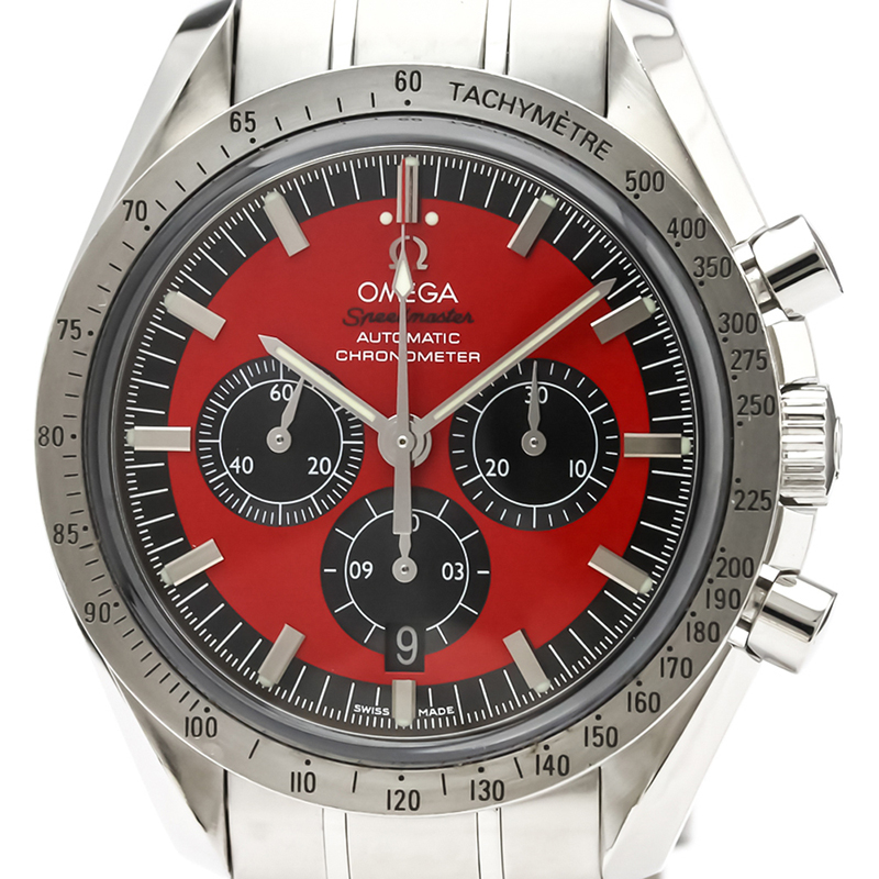 

Omega Red Stainless Steel Speedmaster Legend