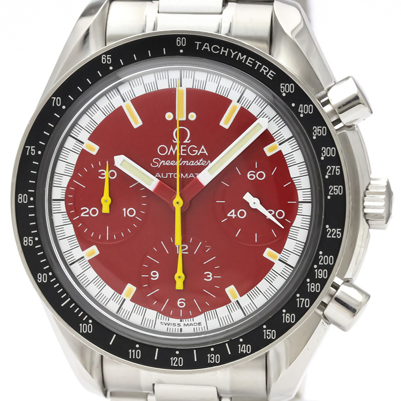 

Omega Red Stainless Steel Speedmaster Michael Schumacher