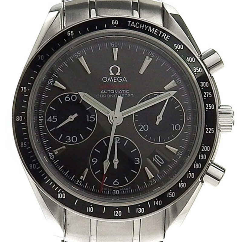 

Omega Grey Stainless Steel Speedmaster Date/Day-Date Chronograph