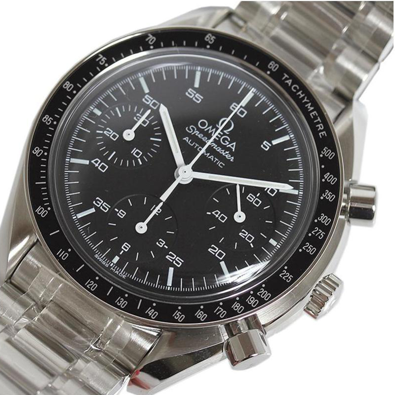 

Omega Black Stainless Steel Speedmaster