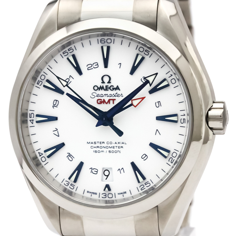 

Omega White Titanium Seamaster Aqua Terra Master Co-Axial GMT