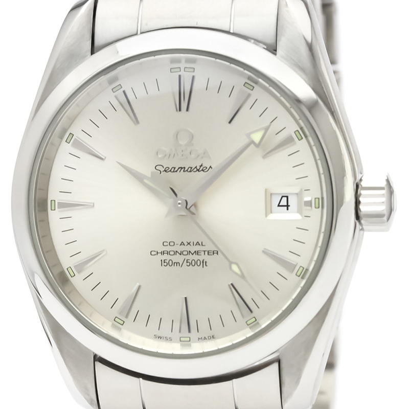 

Omega Silver Stainless Steel Seamaster Aqua Terra Chronometer