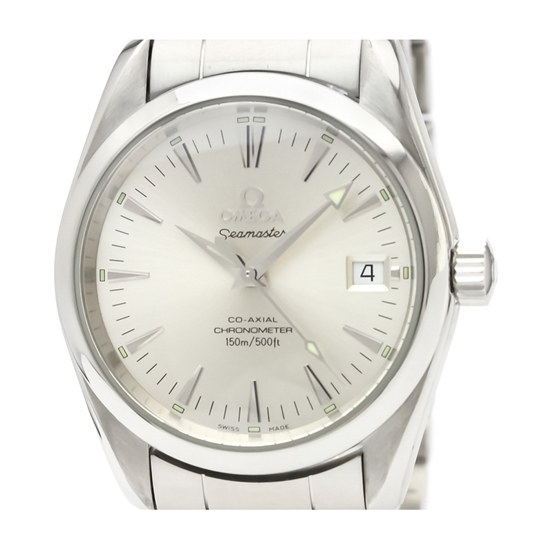 Pre Owned Omega Silver Stainless Steel Seamaster Aqua Terra Chronometer 2504.30 Men's Wristwatch 36MM