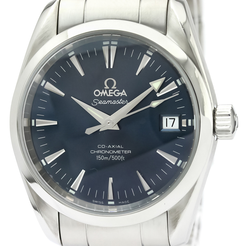 

Omega Blue Stainless Steel Seamaster Aqua Terra Chronometer