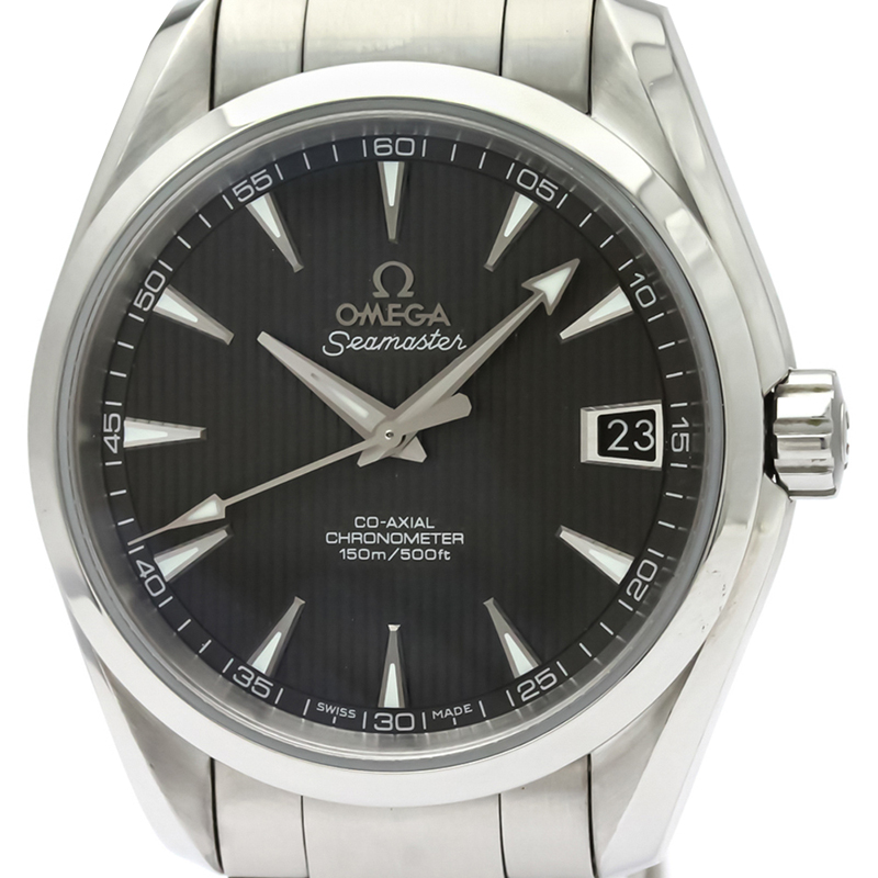 

Omega Black Stainless Steel Seamaster Aqua Terra Co-Axial