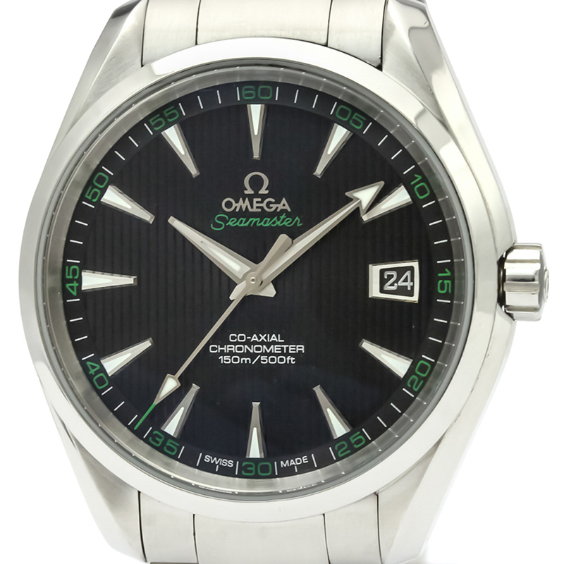 

Omega Black Stainless Steel Seamaster Aqua Terra Co-Axial