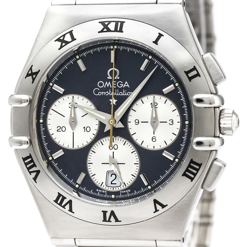 

Omega Gray Stainless Steel Constellation Chronograph, Grey