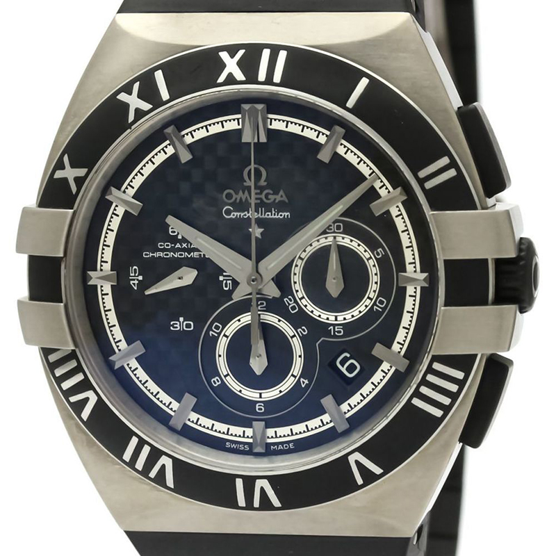 

Omega Navy Blue Stainless Steel Constellation Double Eagle