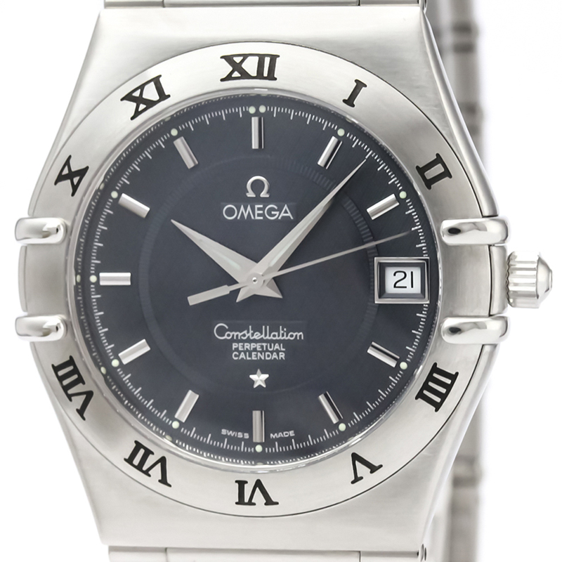 

Omega Gray Stainless Steel Constellation Perpetual, Grey