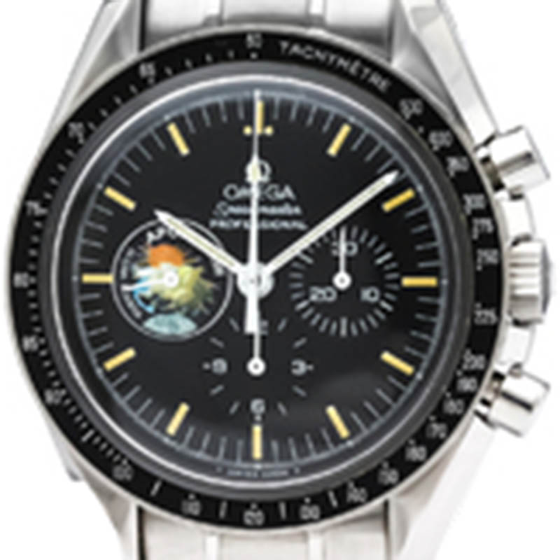 

Omega Black Stainless Steel Speedmaster Mechanical