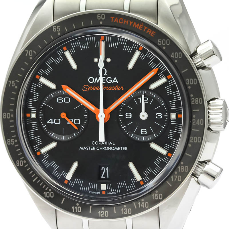 

Omega Black Stainless Steel Speedmaster Racing Master Chronometer