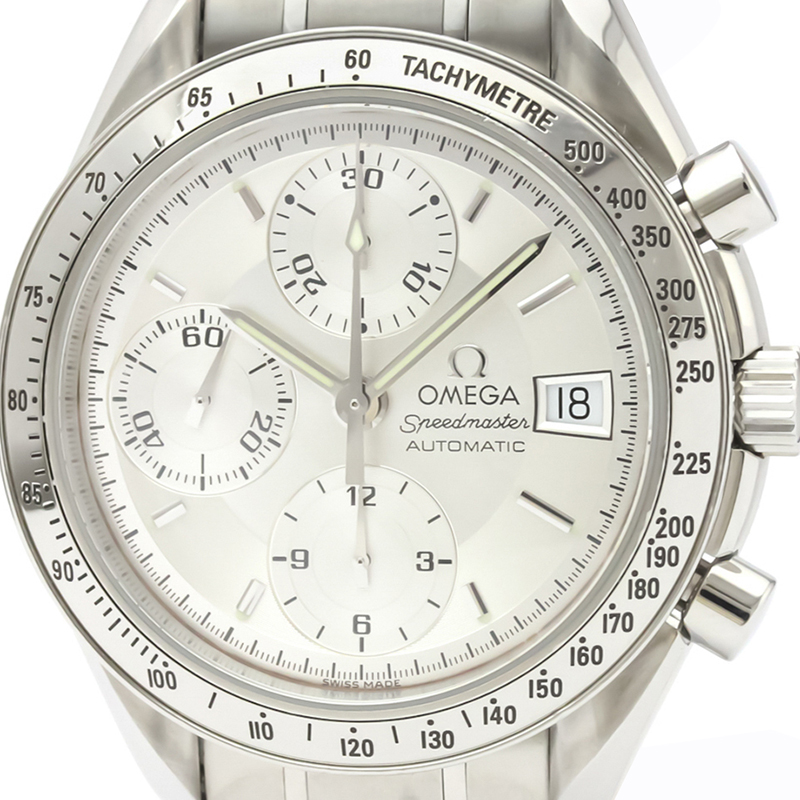 

Omega White Stainless Steel Speedmaster Automatic