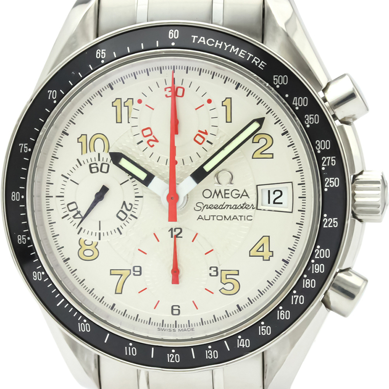 

Omega White Stainless Steel Speedmaster Mark
