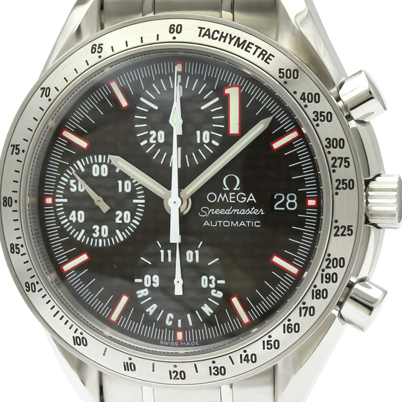 

Omega Black Stainless Steel Speedmaster Racing Michael Schumacher