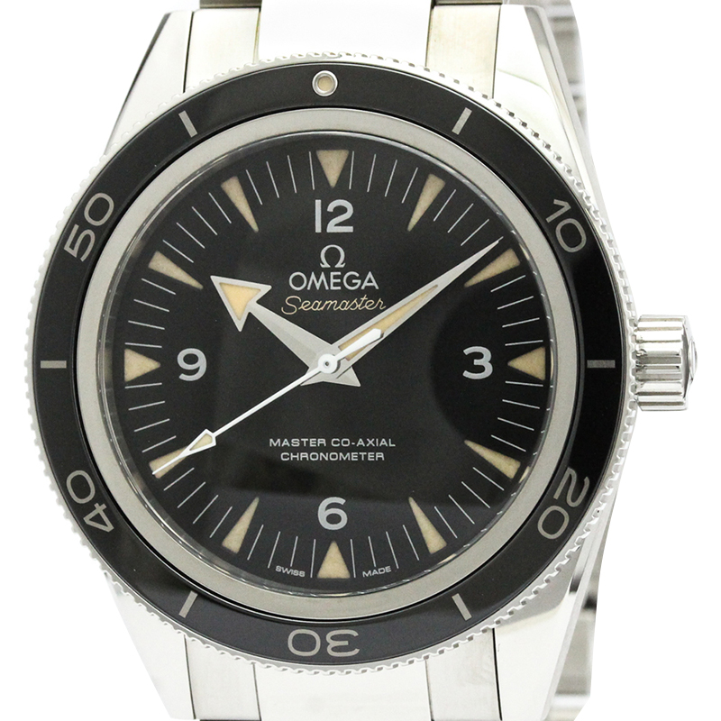 

Omega Black Stainless Steel Seamaster