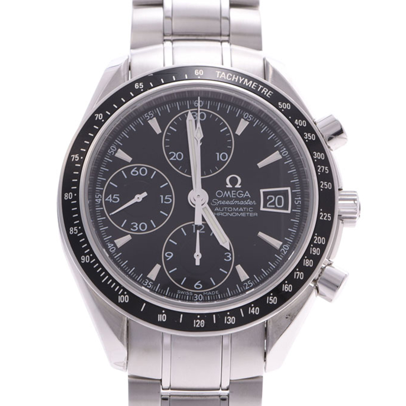 

Omega Black Stainless Steel Speedmaster