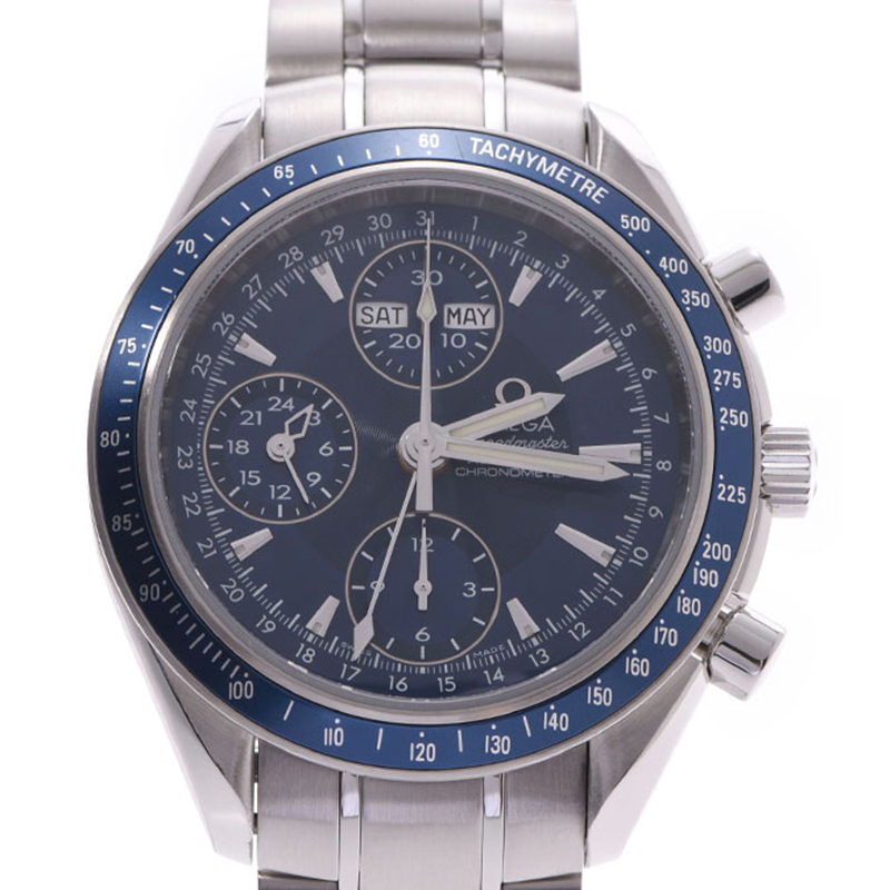 

Omega Blue Stainless Steel Speedmaster