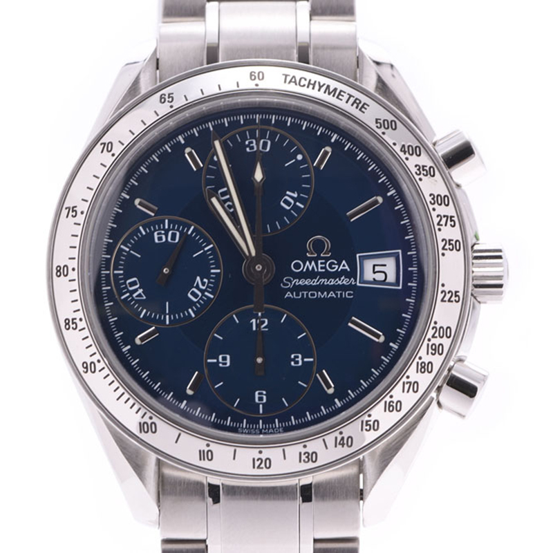 

Omega Blue Stainless Steel Speedmaster