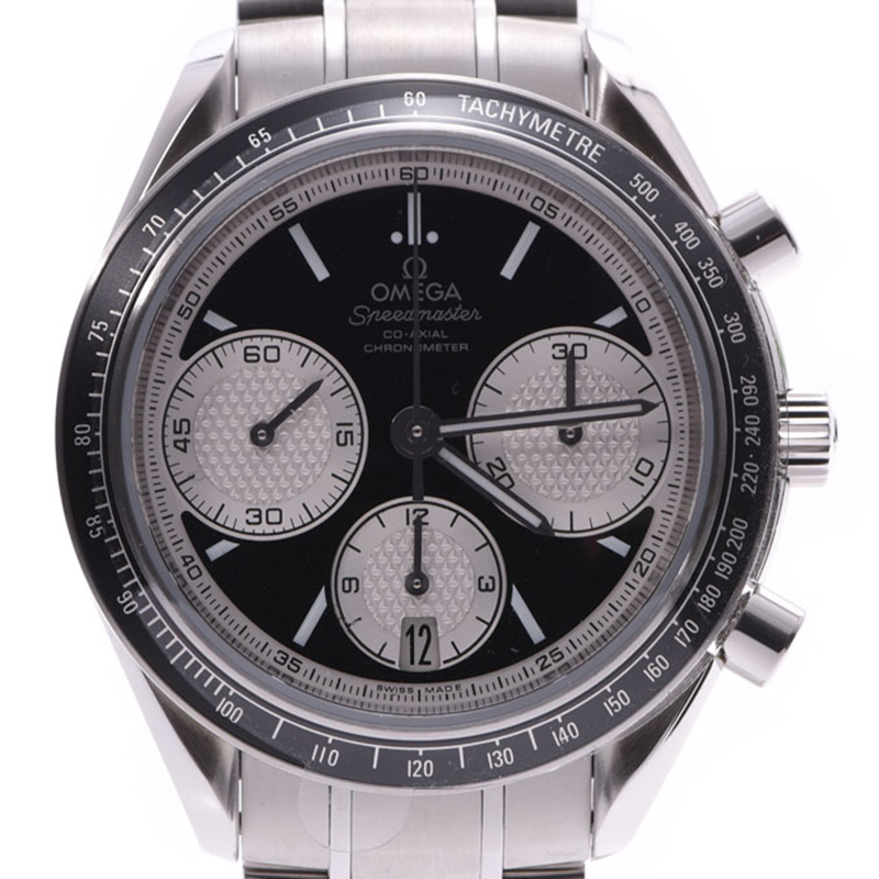 

Omega Black/White Stainless Steel Speedmaster Racing Co-Axial Chronograph
