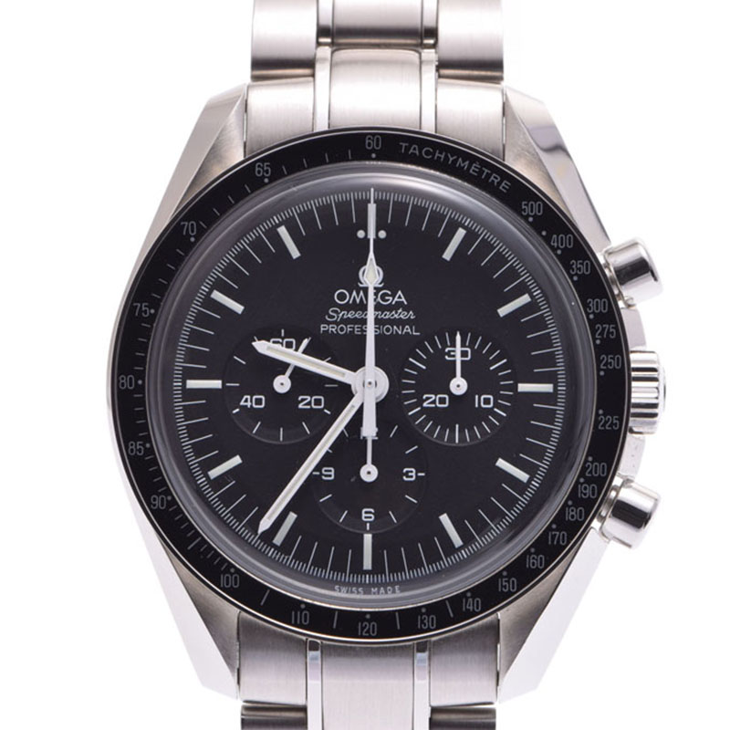 

Omega Black Stainless Steel Speedmaster