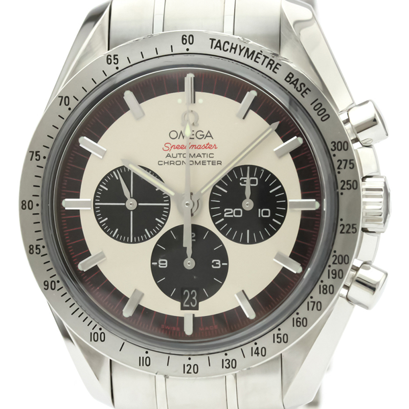 

Omega Ivory Stainless Steel Speedmaster Schumacher, White