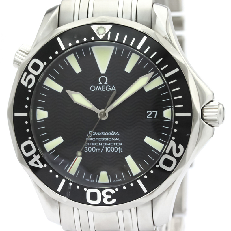 

Omega Black Stainless Steel Seamaster Professional