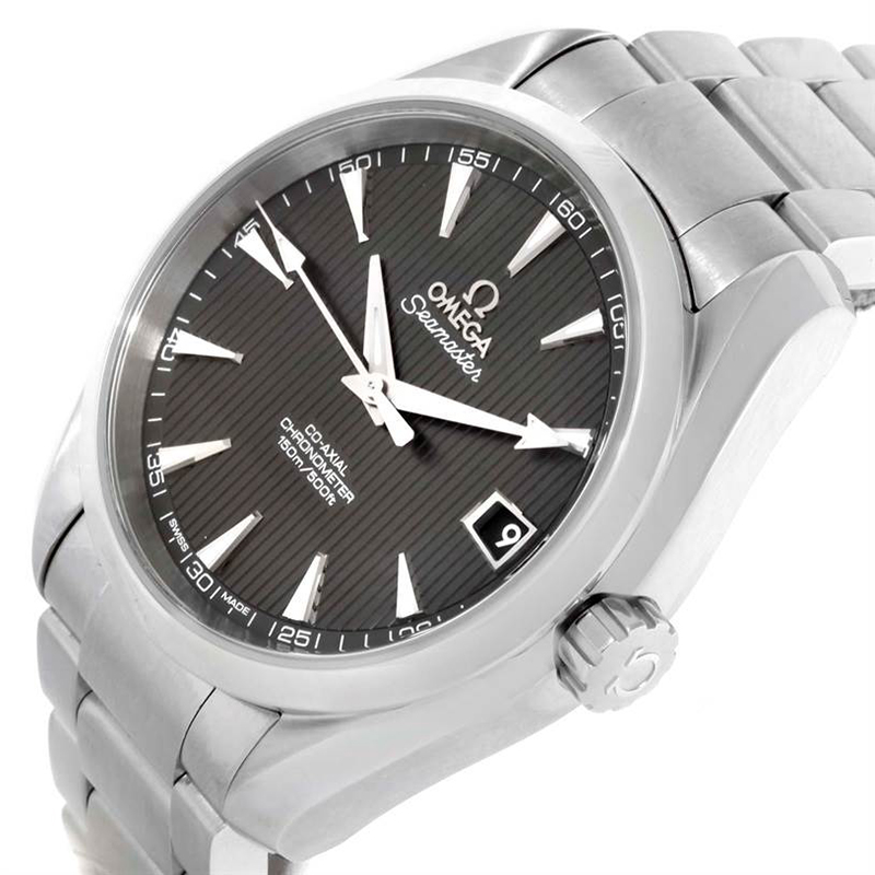 

Omega Gray Stainless Steel Seamaster Aqua Terra, Grey