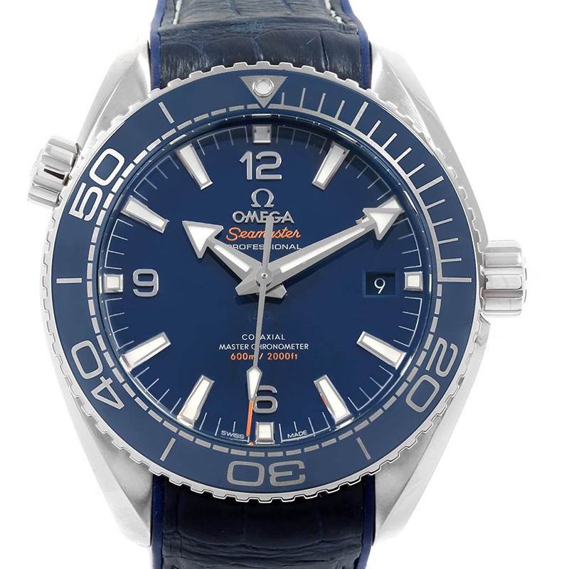 

Omega Blue Stainless Steel Seamaster Planet Ocean