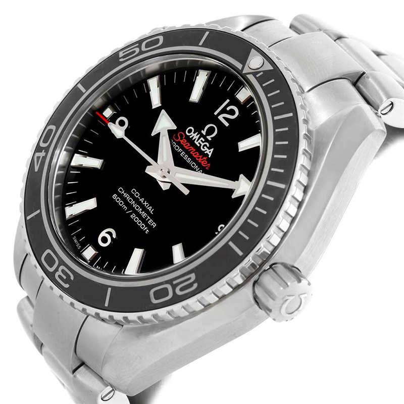 

Omega Black Stainless Steel Seamaster Planet Ocean