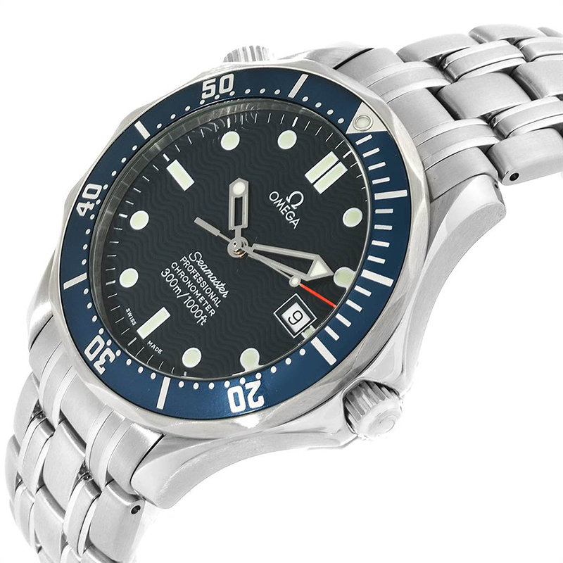 

Omega Blue Stainless Steel Seamaster