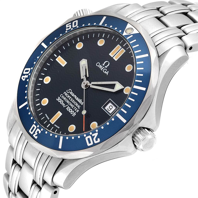 

Omega Blue Stainless Steel Seamaster