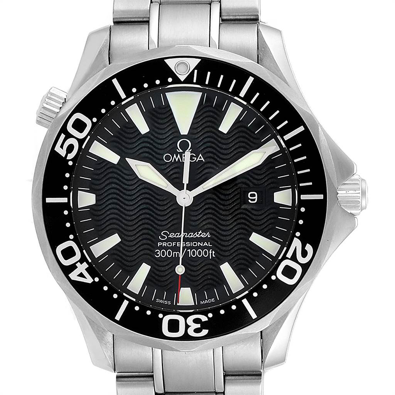 

Omega Black Stainless Steel Seamaster