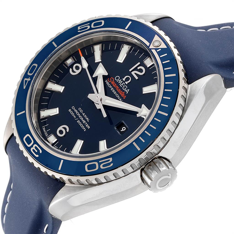 

Omega Blue Stainless Steel Seamaster Planet Ocean