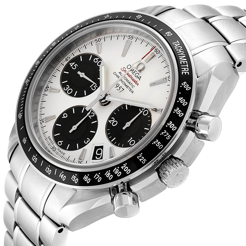 

Omega Black/White Stainless Steel Speedmaster