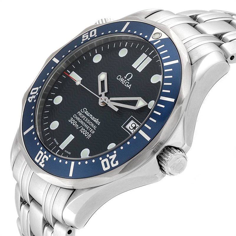 

Omega Blue Stainless Steel Seamaster