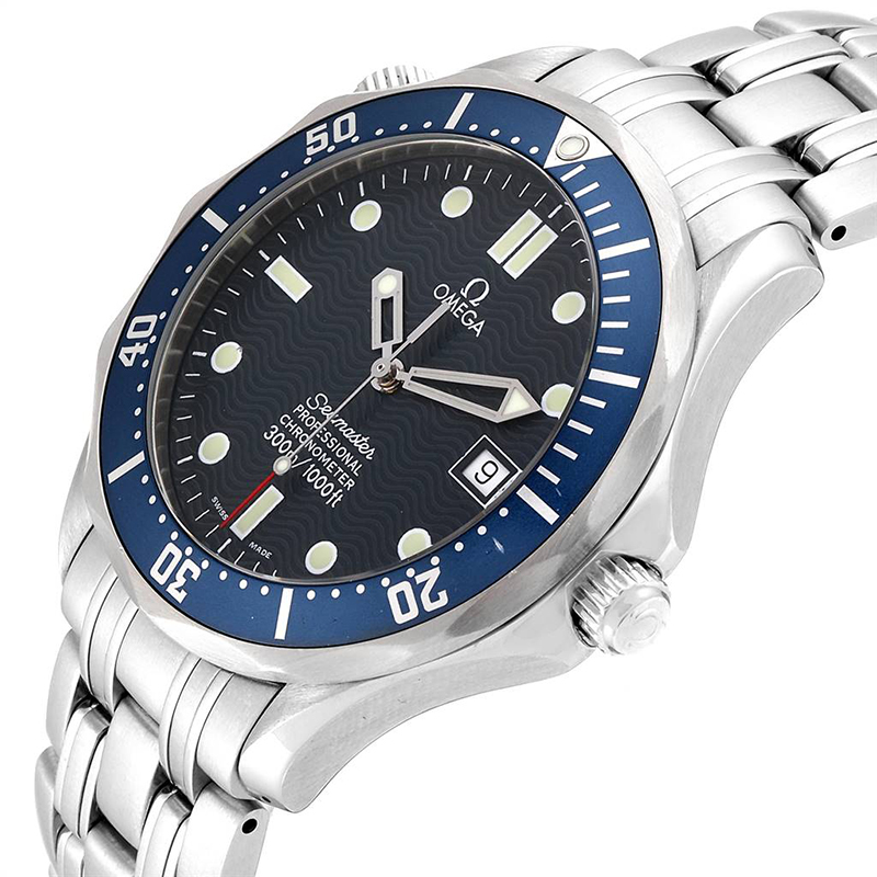 

Omega Blue Stainless Steel Seamaster