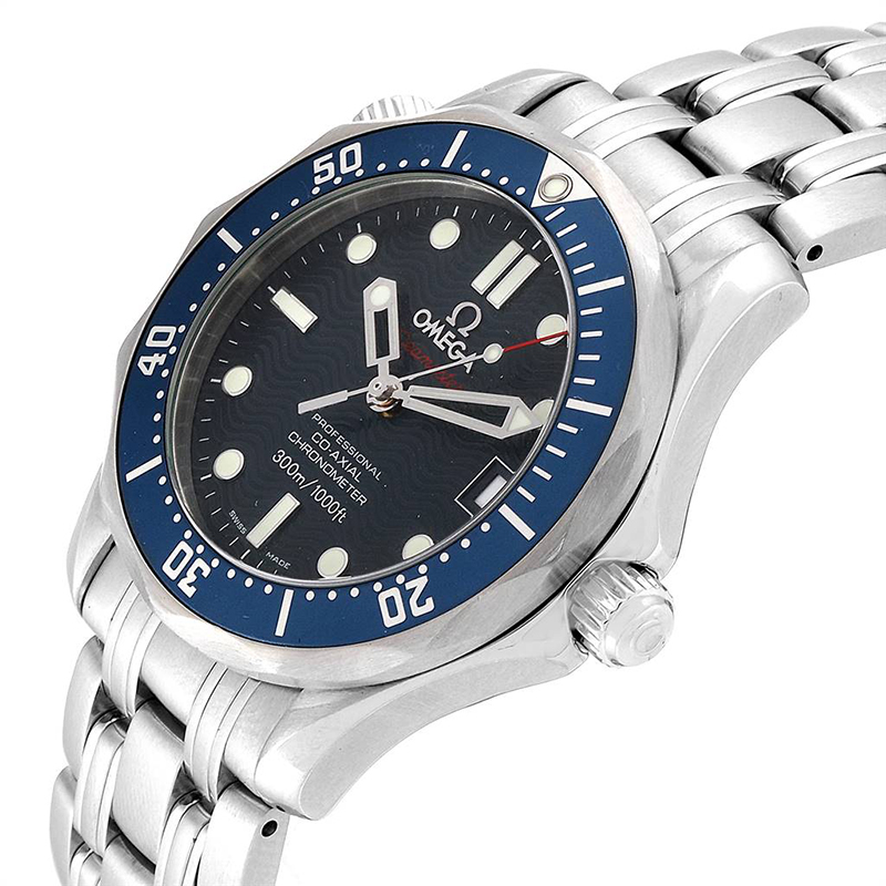 

Omega Blue Stainless Steel Seamaster