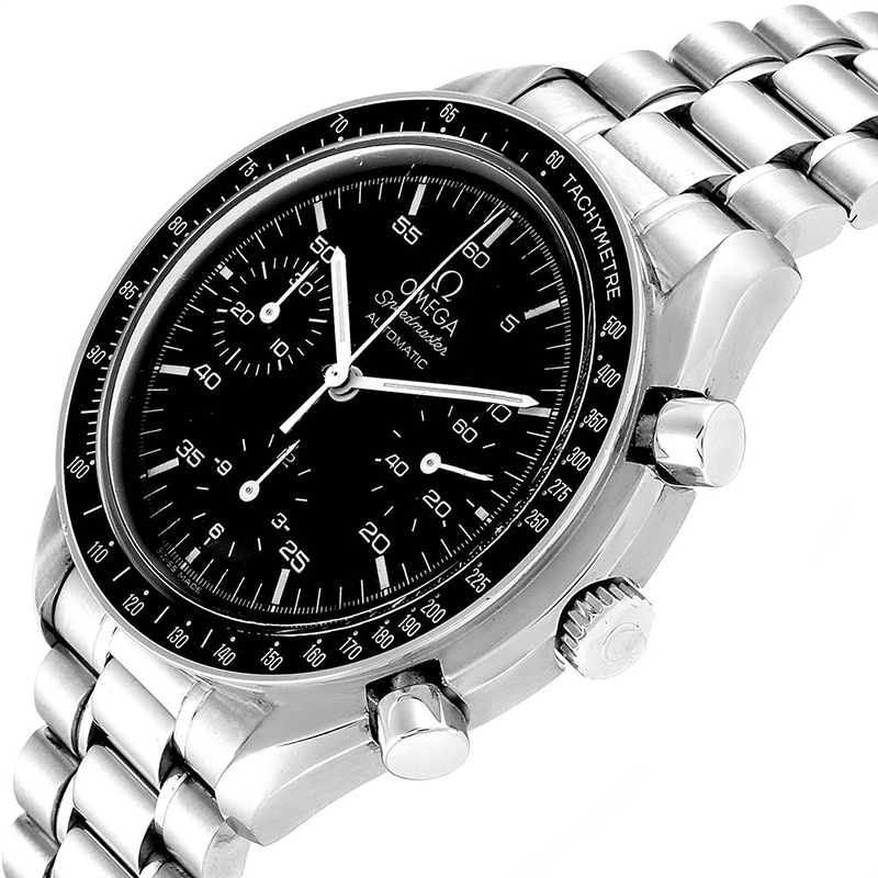 

Omega Black Stainless Steel Speedmaster