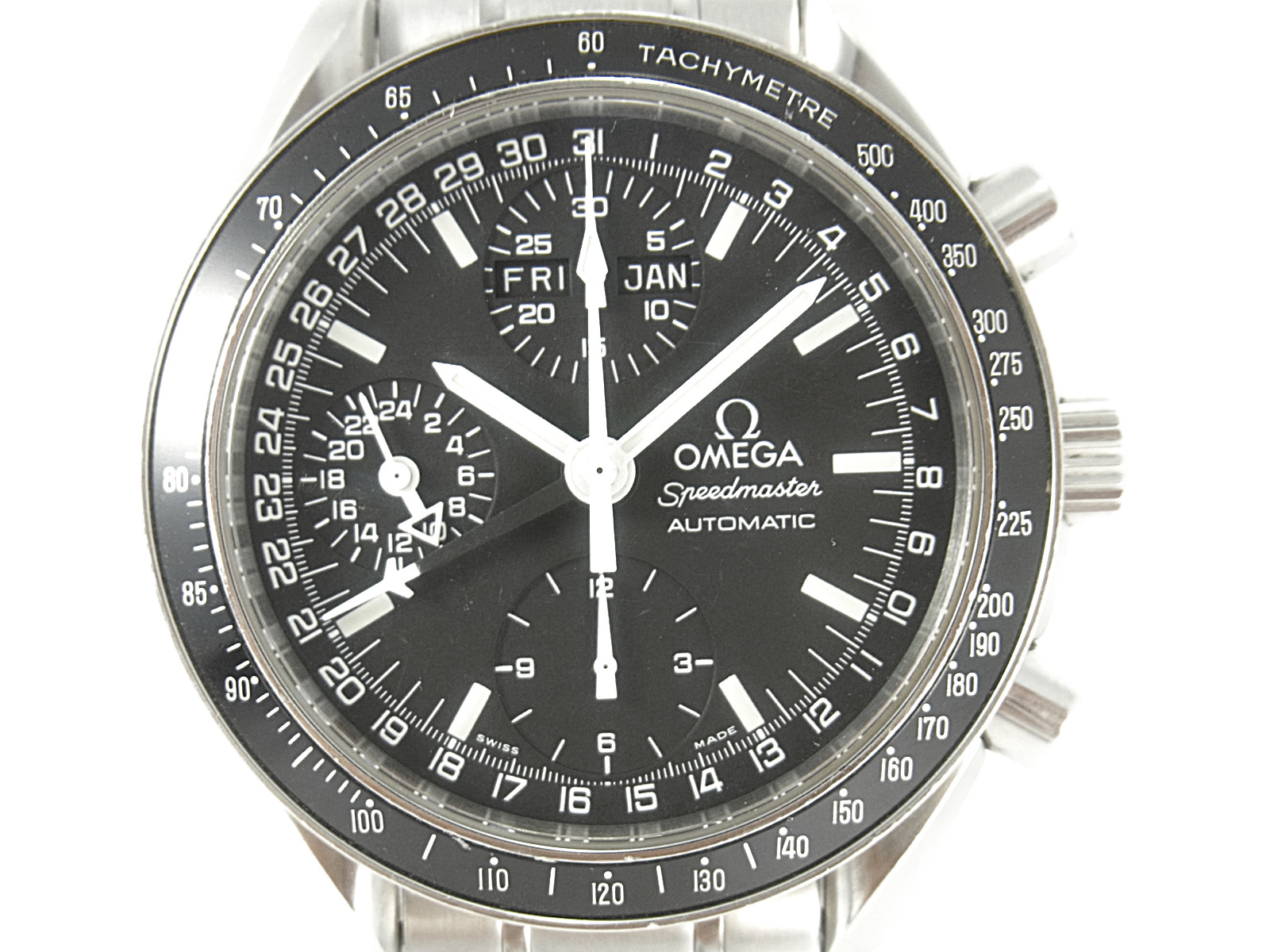 

Omega Black Stainless Steel Speedmaster