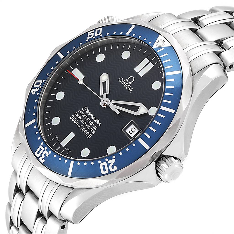 

Omega Blue and Stainless Steel Seamaster