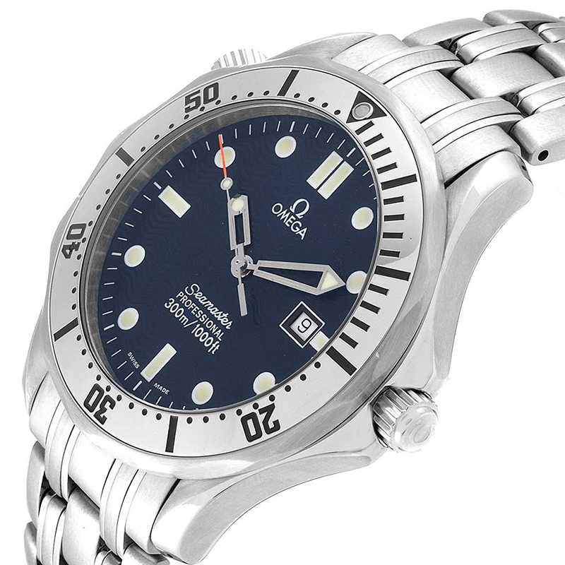 

Omega Blue and Stainless Steel Seamaster