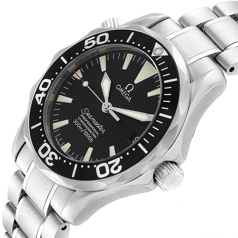 

Omega Black and Stainless Steel Seamaster