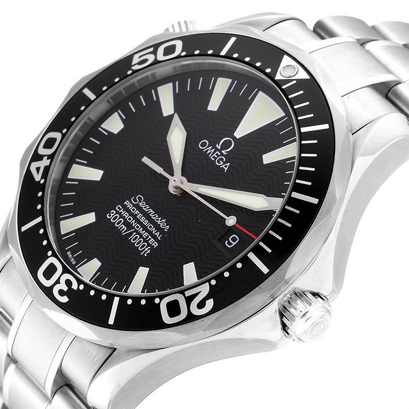 

Omega Black and Stainless Steel Seamaster