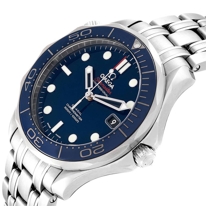 

Omega Blue and Stainless Steel Seamaster