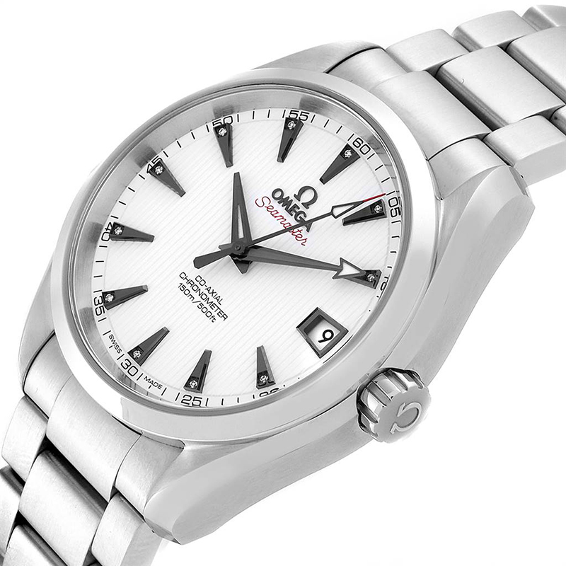 

Omega White and Stainless Steel Seamaster Aqua Terra