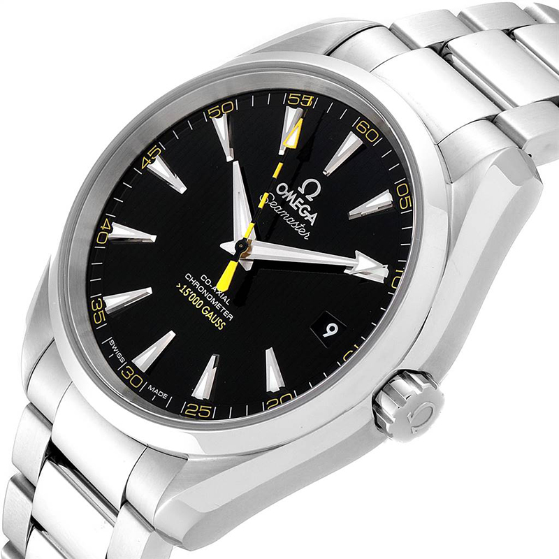 

Omega Black and Stainless Steel Seamaster Aqua Terra