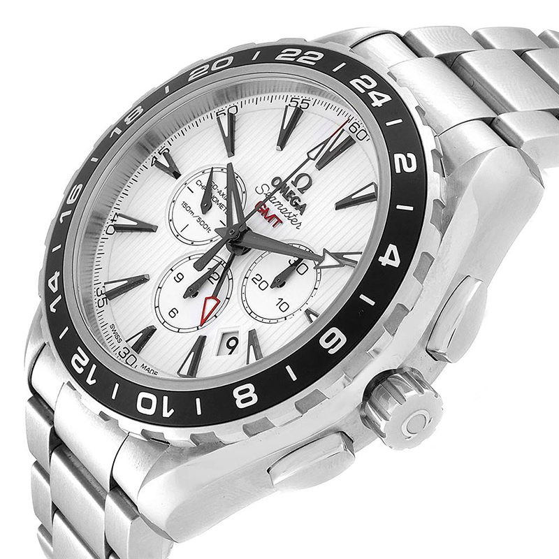 

Omega White and Stainless Steel Seamaster Aqua Terra