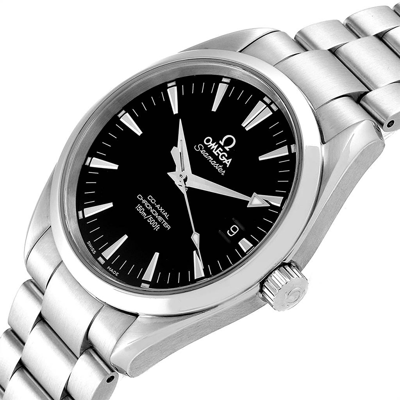 

Omega Black and Stainless Steel Seamaster Aqua Terra