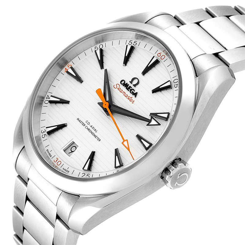 

Omega Silver and Stainless Steel Seamaster Aqua Terra