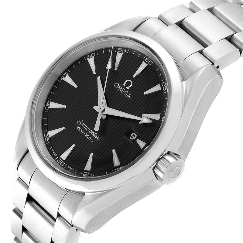 

Omega Gray and Stainless Steel Seamaster Aqua Terra, Grey